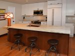 Counter Seating & Kitchen 